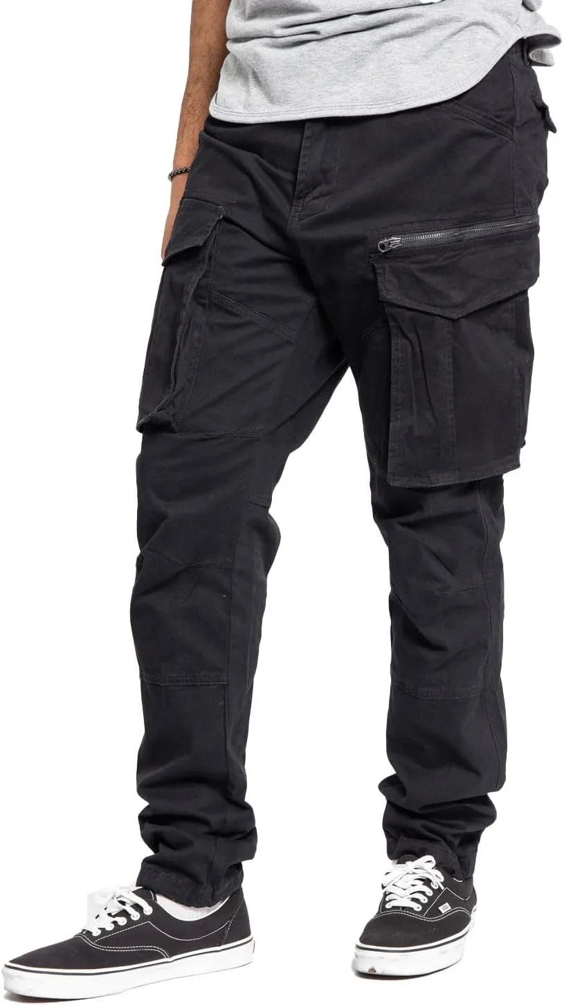 Men's Utility Cargo Pocket Cotton Jogger Pants
