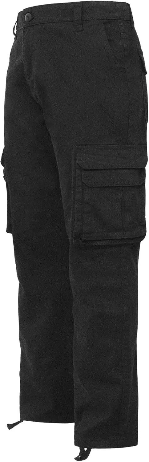 Men's Utility Cargo Pocket Cotton Jogger Pants