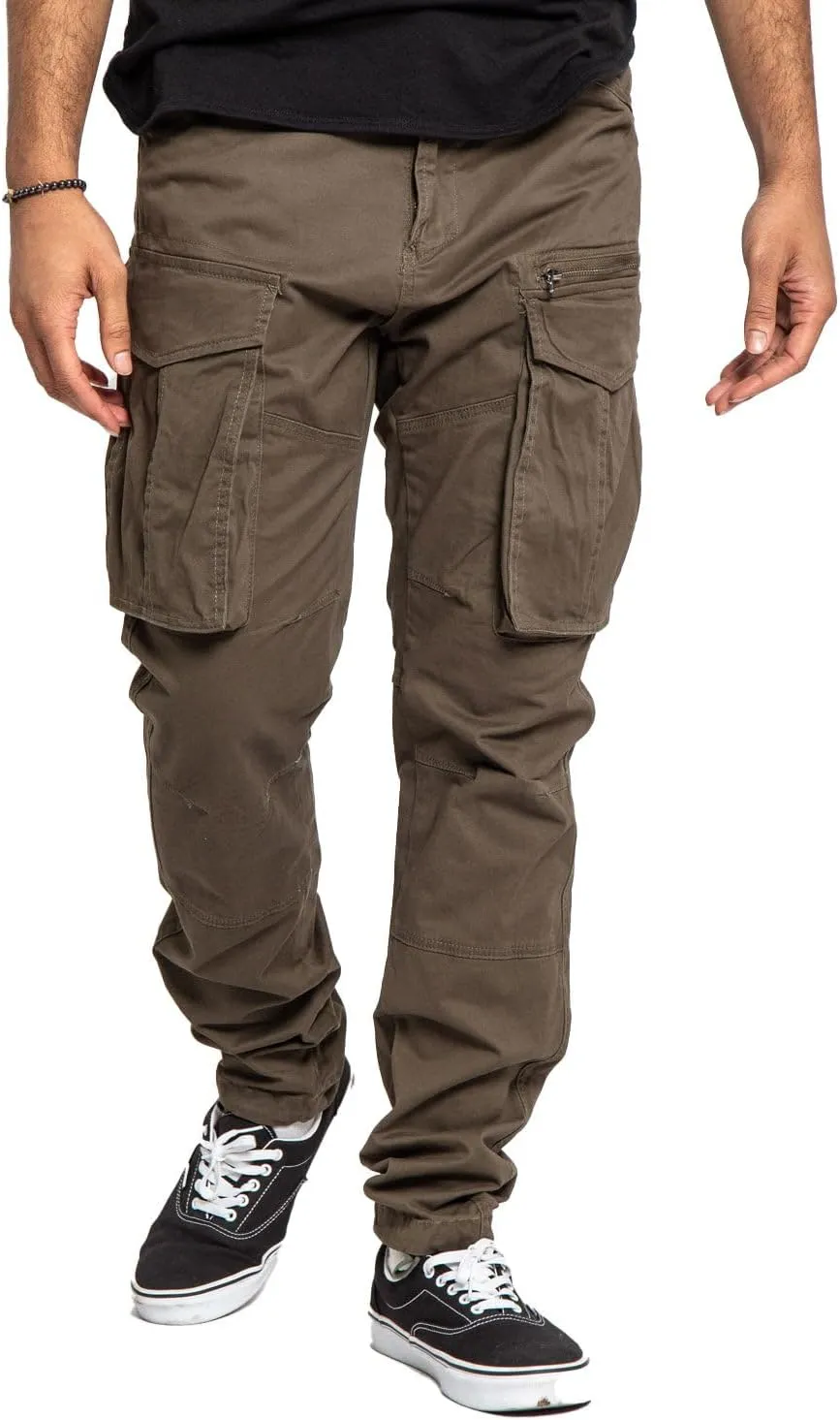 Men's Utility Cargo Pocket Cotton Jogger Pants