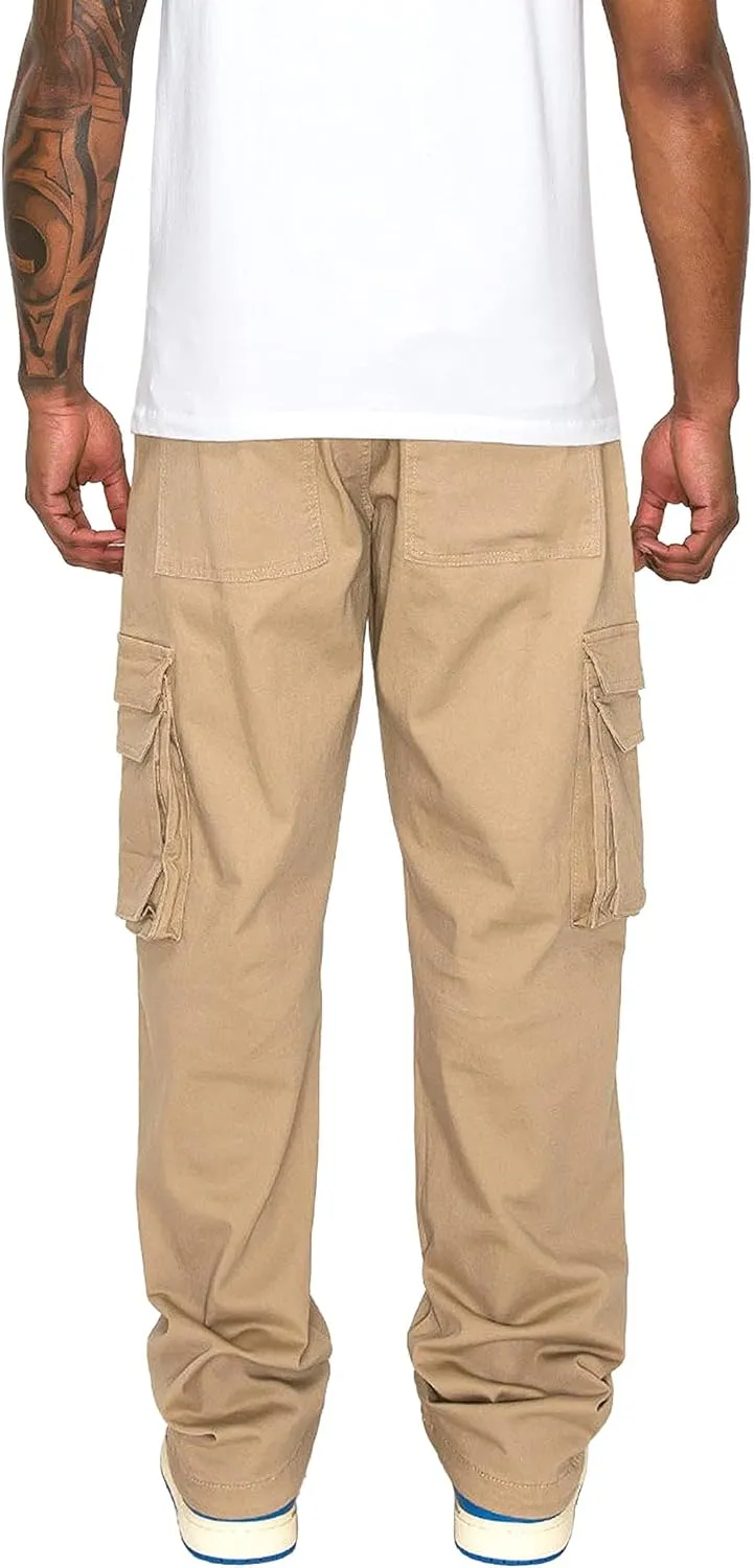 Men's Utility Cargo Pocket Cotton Jogger Pants