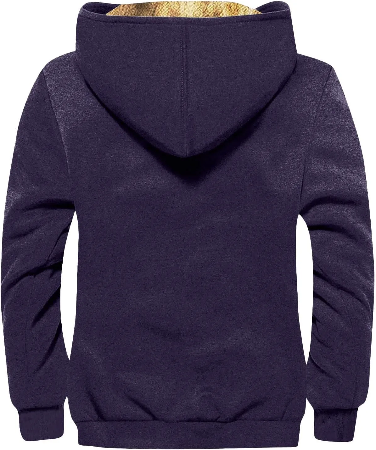 Men's Winter Coats Vintage Long Sleeve Coats: Print Trendy Jackets Classic Sweatshirt Sweaters Hoodie