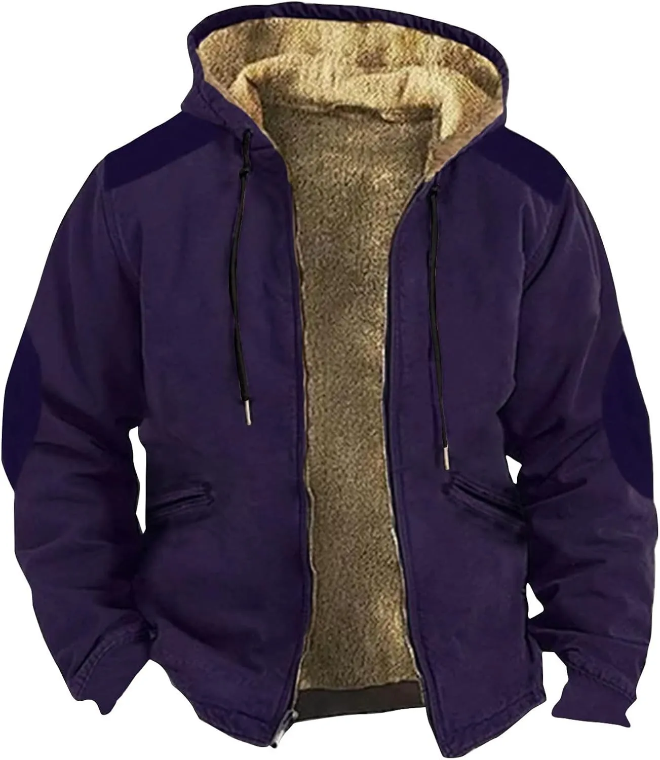 Men's Winter Coats Vintage Long Sleeve Coats: Print Trendy Jackets Classic Sweatshirt Sweaters Hoodie