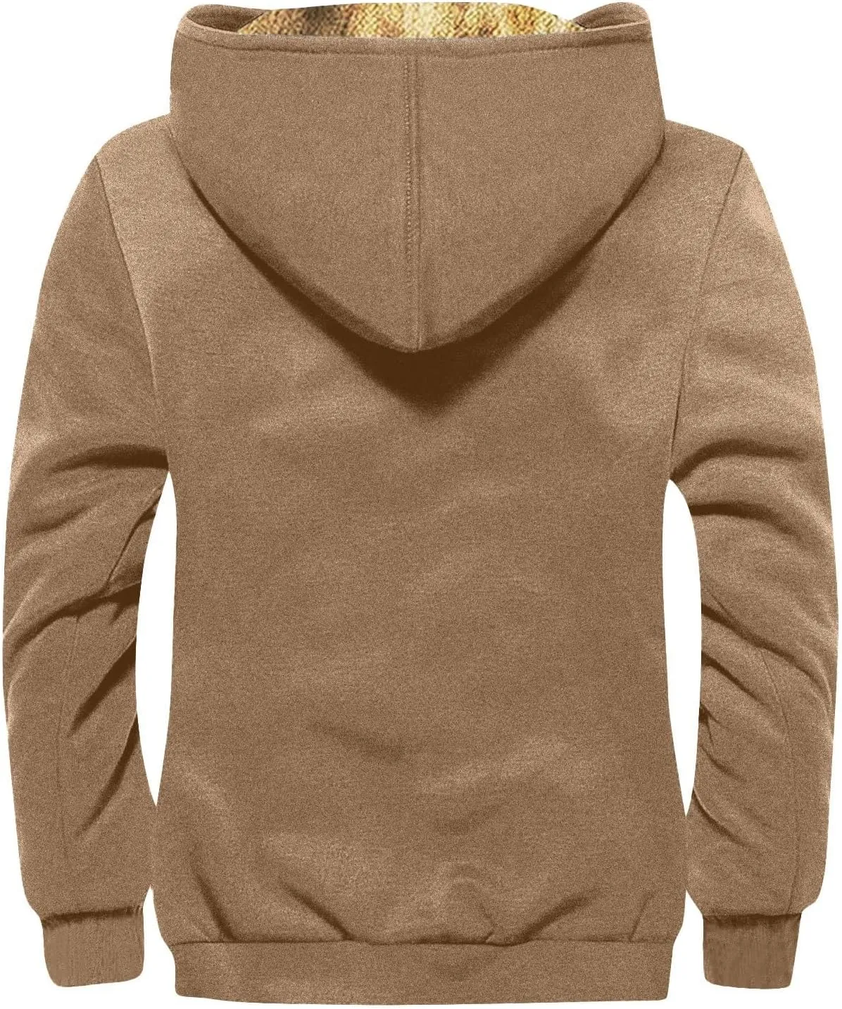 Men's Winter Coats Vintage Long Sleeve Coats: Print Trendy Jackets Classic Sweatshirt Sweaters Hoodie