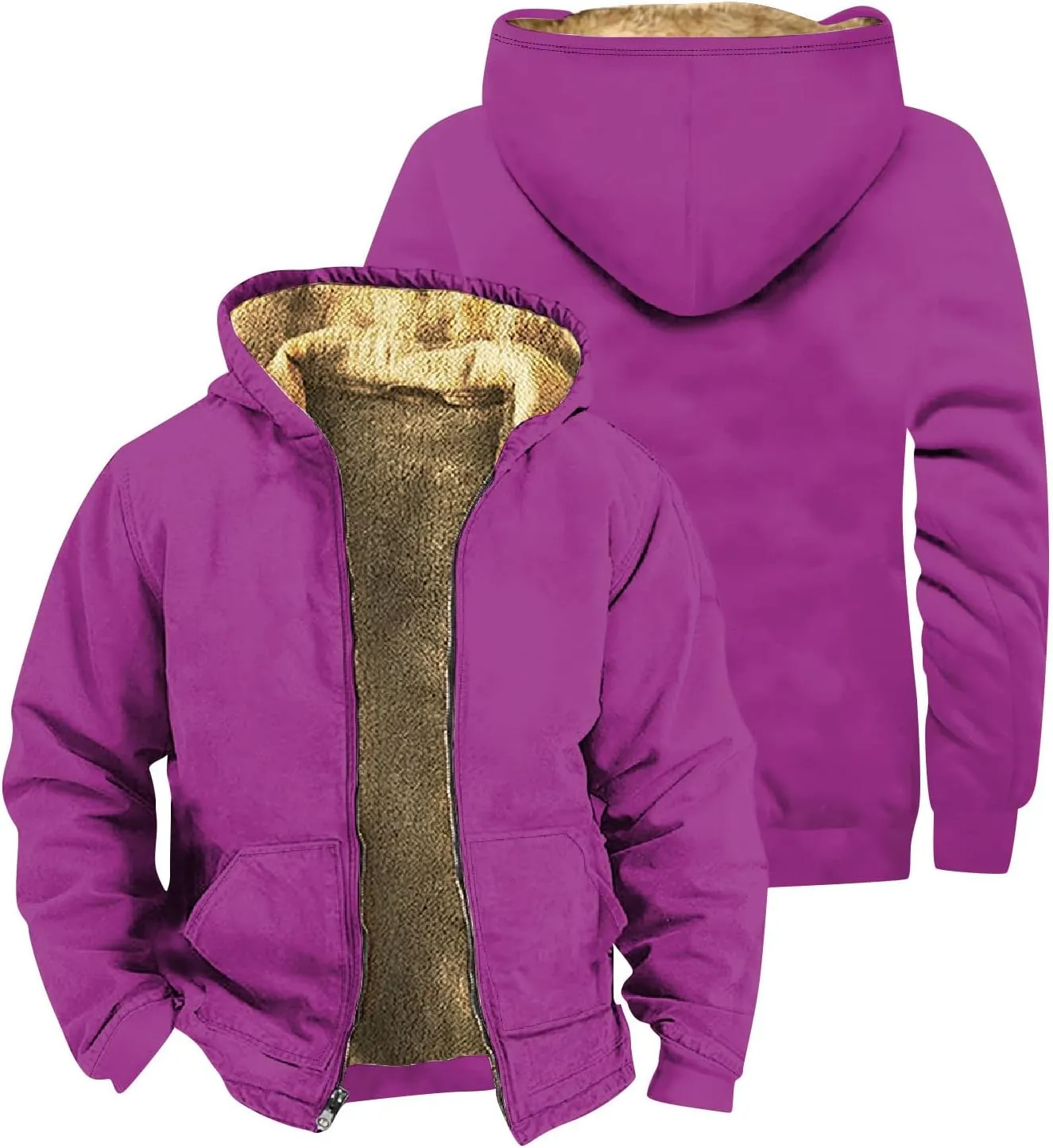Mens Winter Coats Vintage Long Sleeve Coats: Trendy Print Jackets Classic Sweatshirt Sweaters Hoodie