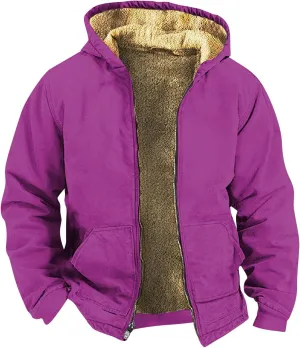 Mens Winter Coats Vintage Long Sleeve Coats: Trendy Print Jackets Classic Sweatshirt Sweaters Hoodie