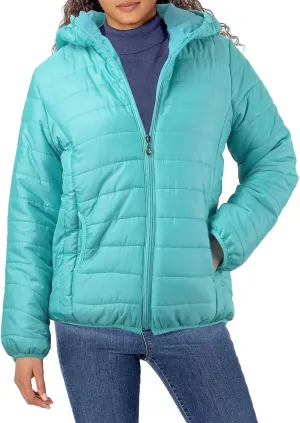 Puffer Jackets for Women Lightweight Quilted Down Coats Casual Zip Up Padded Coats Warm Winter Coats with Hooded