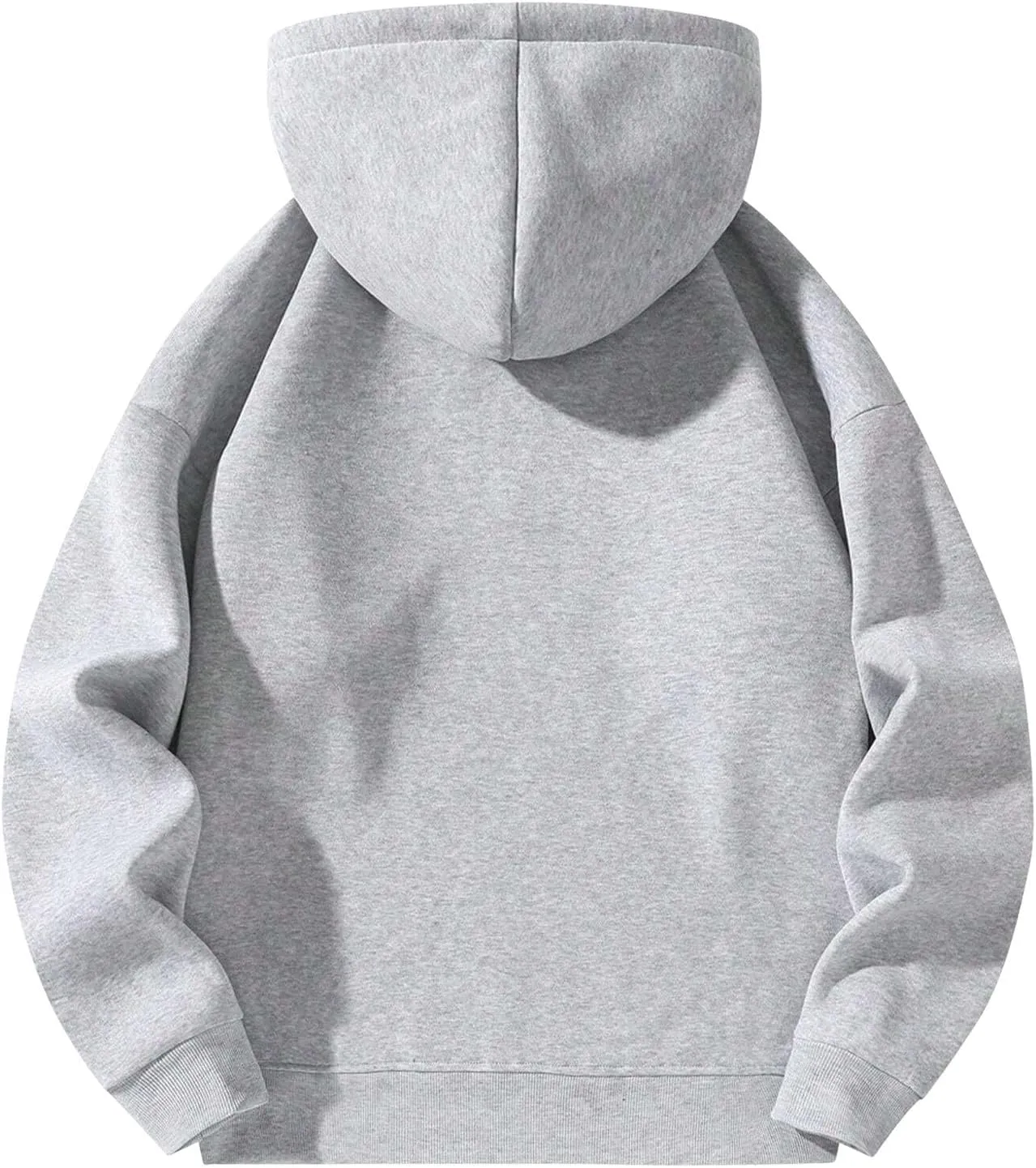 Quarter Zip Hoodies for Men Half Zip Up Hoodie Mens Long Sleeve Drop Shoulder Sweatshirt Loose Fit Casual Pullover