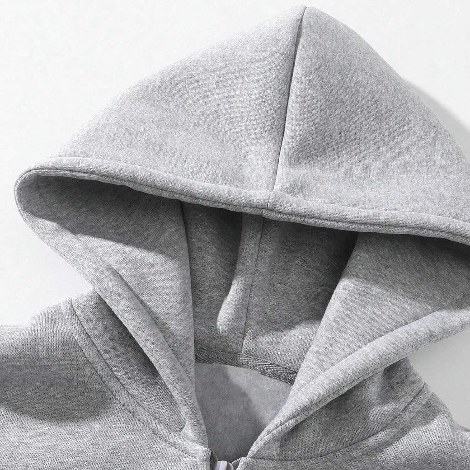 Quarter Zip Hoodies for Men Half Zip Up Hoodie Mens Long Sleeve Drop Shoulder Sweatshirt Loose Fit Casual Pullover