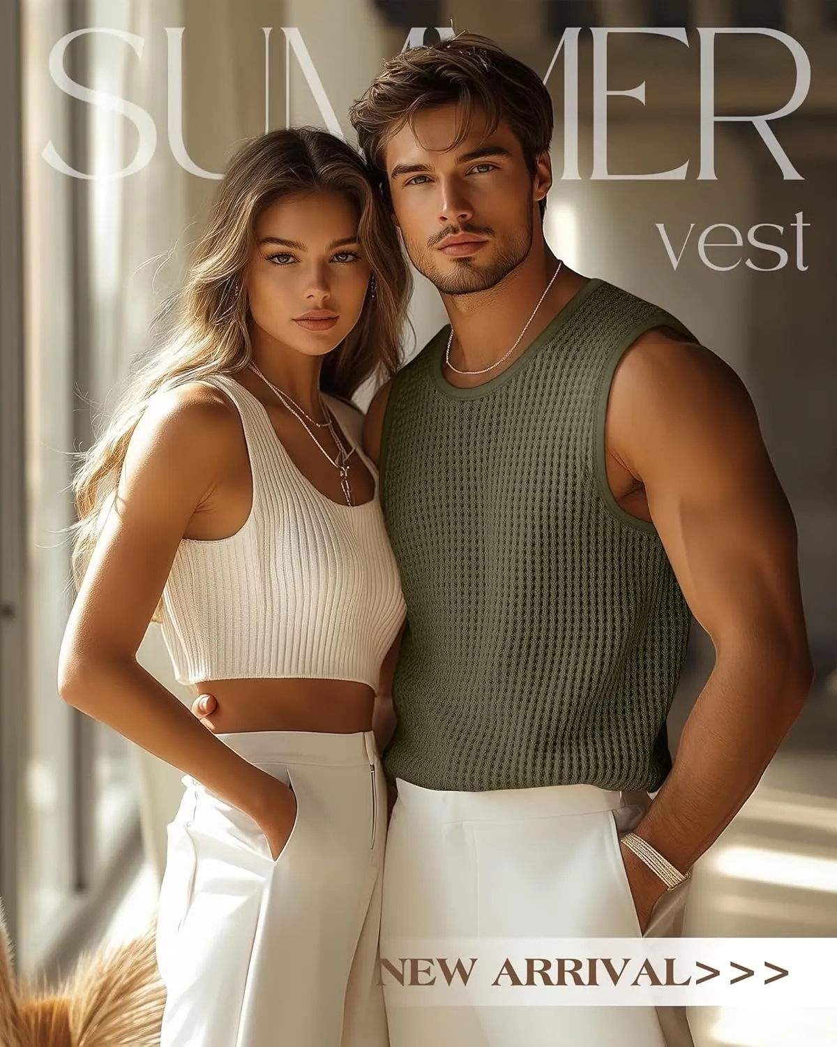 Riyiper 3 Pack Men's Waffle Knit Tank Tops, Casual Sleeveless Tank Shirts Summer Classic Beach T-Shirts Breathable Muscle Tee