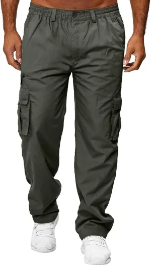sdbrld Cargo Pants For Men With Pockets Mens Sweatpants With Pockets Mens Flex Ripstop Tactical Pants Lightweight Hiking Casual Cargo Pants with Multi Pockets Water Resistant
