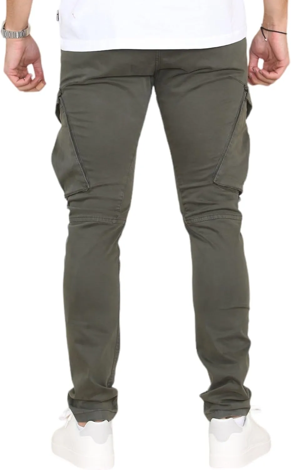 Soroor Cargo Pants for Men, Slim Fit Tapered Mens Cargo Pants, Tactical Pant for Men Work & Utility | Stretch Sateen Cotton