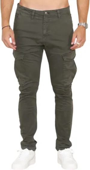 Soroor Cargo Pants for Men, Slim Fit Tapered Mens Cargo Pants, Tactical Pant for Men Work & Utility | Stretch Sateen Cotton