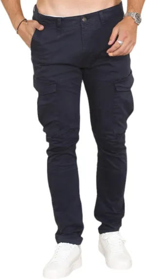 Soroor Cargo Pants for Men, Slim Fit Tapered Mens Cargo Pants, Tactical Pant for Men Work & Utility | Stretch Sateen Cotton