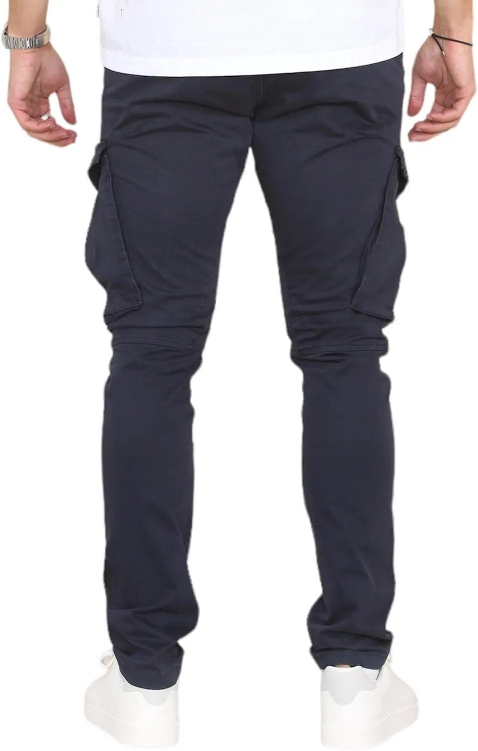 Soroor Cargo Pants for Men, Slim Fit Tapered Mens Cargo Pants, Tactical Pant for Men Work & Utility | Stretch Sateen Cotton