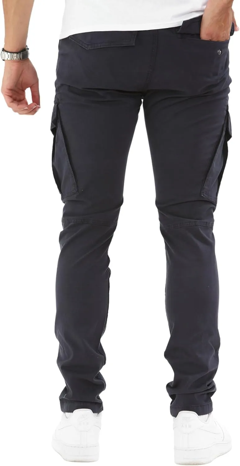 Soroor Cargo Pants for Men, Slim Fit Tapered Mens Cargo Pants, Tactical Pant for Men Work & Utility | Stretch Twill Cotton