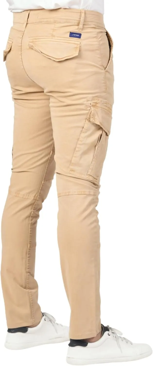 Soroor Cargo Pants for Men, Slim Fit Tapered Mens Cargo Pants, Tactical Pant for Men Work & Utility | Stretch Twill Cotton
