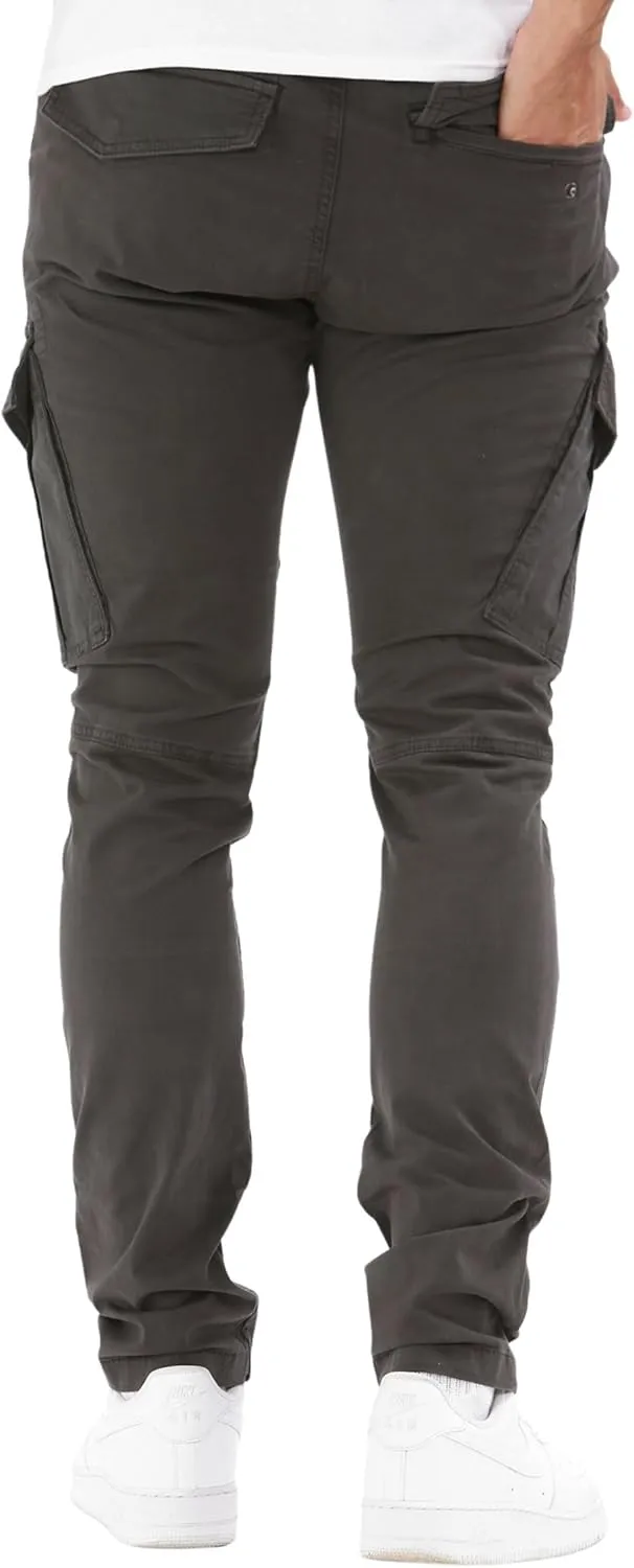 Soroor Cargo Pants for Men, Slim Fit Tapered Mens Cargo Pants, Tactical Pant for Men Work & Utility | Stretch Twill Cotton