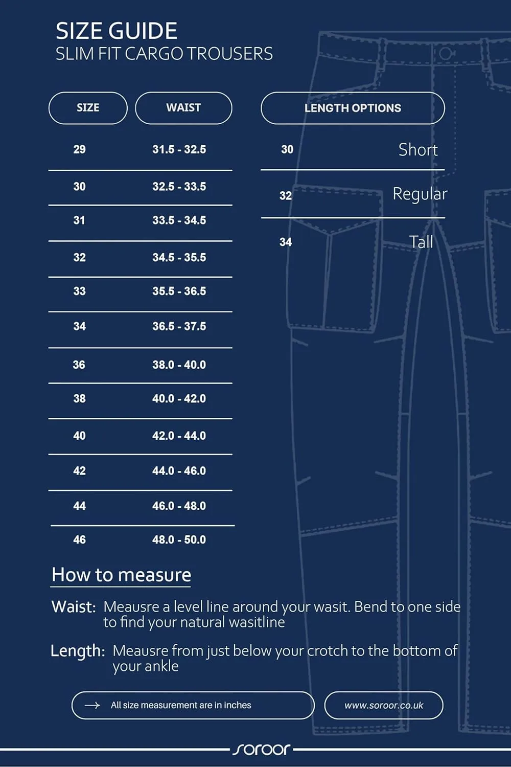 Soroor Cargo Pants for Men, Slim Fit Tapered Mens Cargo Pants, Tactical Pant for Men Work & Utility | Stretch Twill Cotton