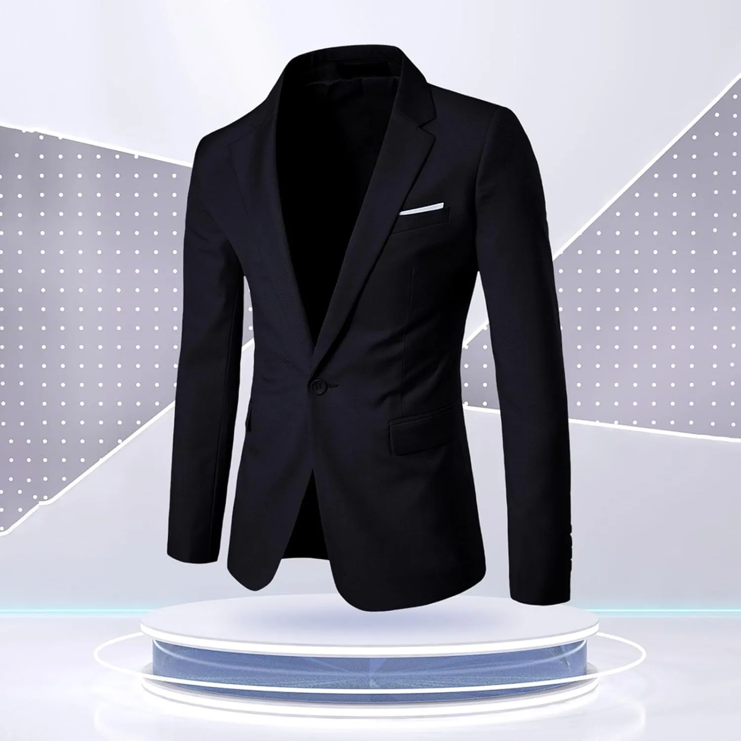 Sports Coats For Men 2024 One Button Suit Coat Jacket Tops Men Fashion Summer Sports Jackets For Men White Suit Men