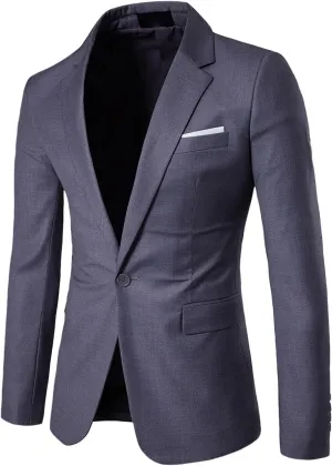 Sports Coats For Men 2024 One Button Suit Coat Jacket Tops Men Fashion Summer Sports Jackets For Men White Suit Men