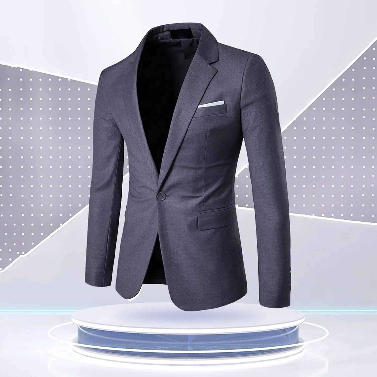 Sports Coats For Men 2024 One Button Suit Coat Jacket Tops Men Fashion Summer Sports Jackets For Men White Suit Men