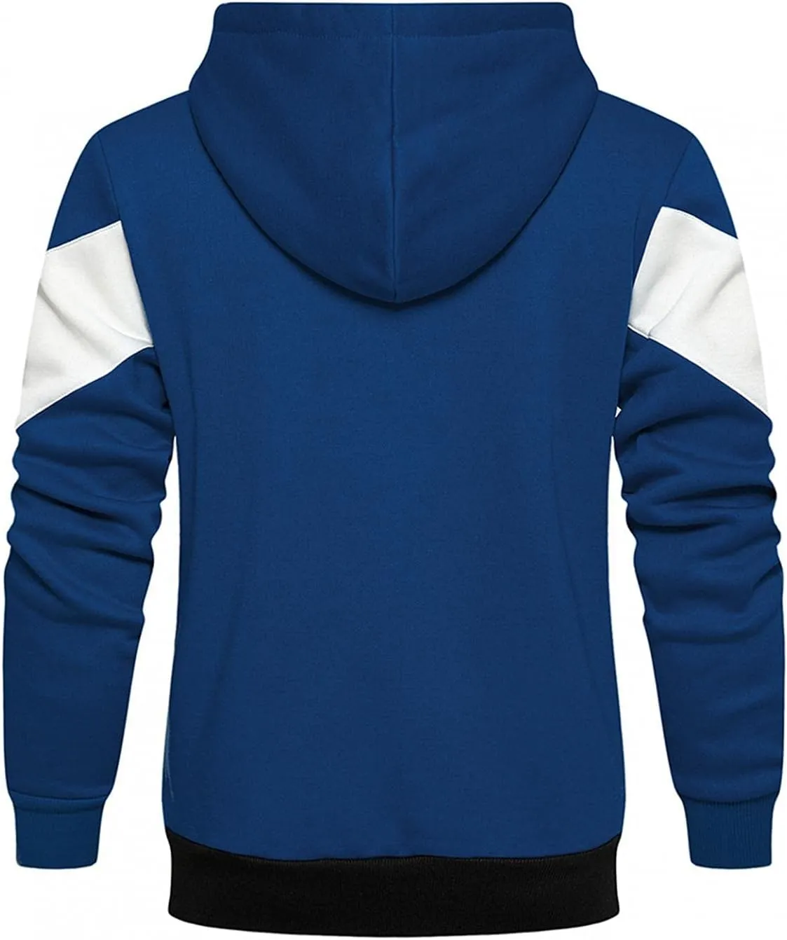 Sweatshirts for Men Zip Up Hoodie,Men's Hoodies Zip Front Sweatshirt Color Blocking Hooded Full Zip for Men Sweaters