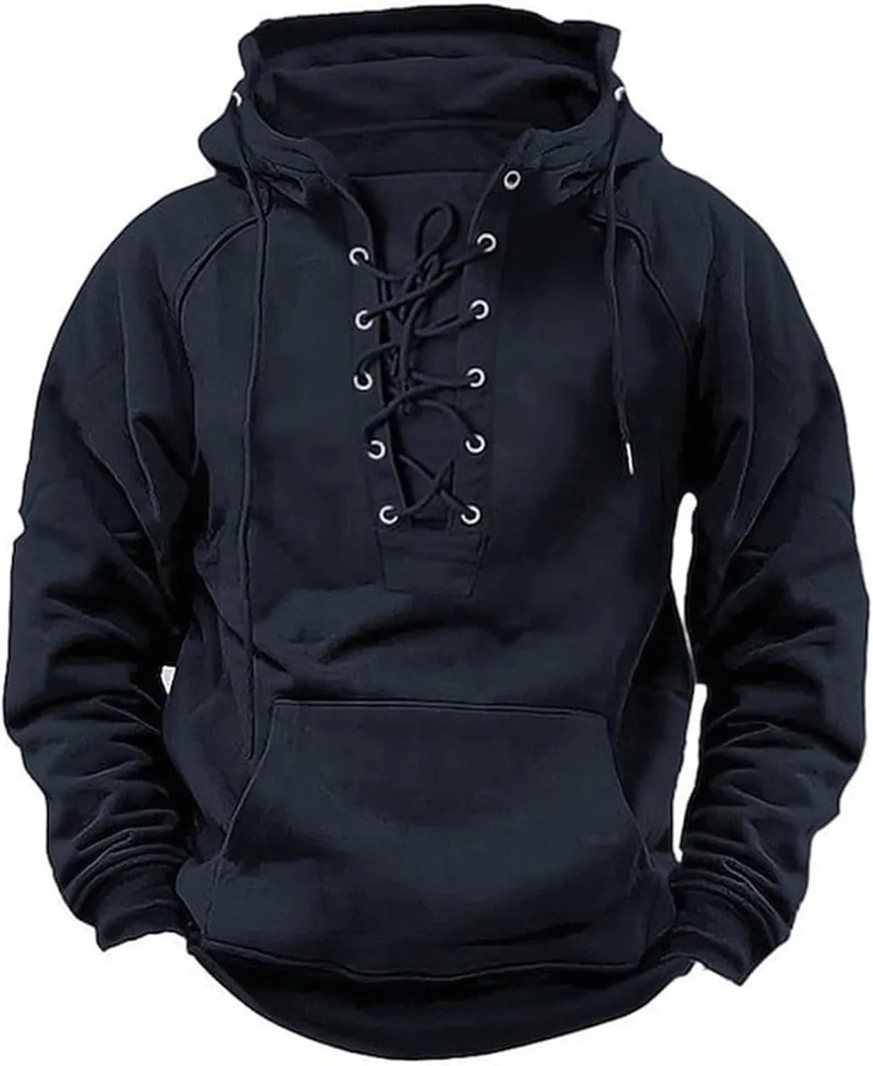 Tactical Hoodies for Men Full Zip Pullover Sweatshirts Casual Work Crewneck Sweatshirt Long Sleeve Cargo Hoodies