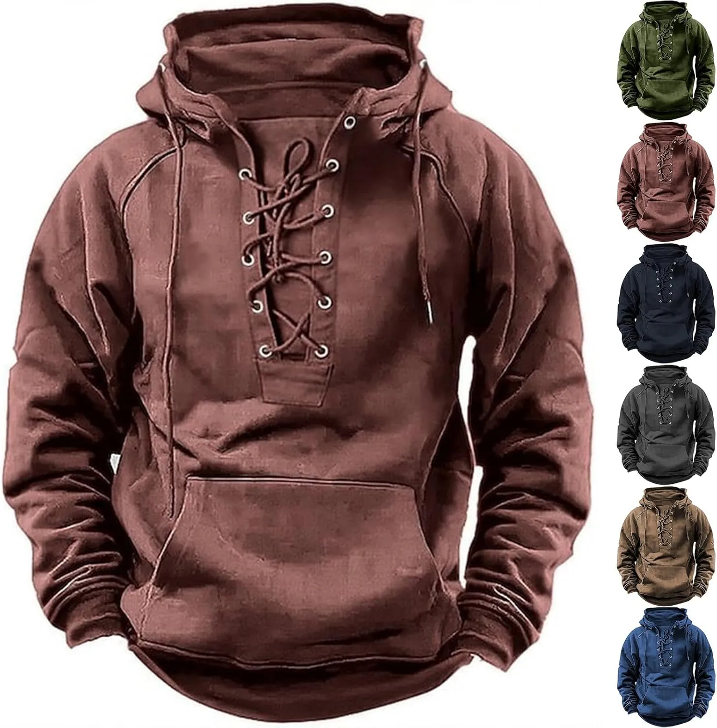 Tactical Hoodies for Men Full Zip Pullover Sweatshirts Casual Work Crewneck Sweatshirt Long Sleeve Cargo Hoodies