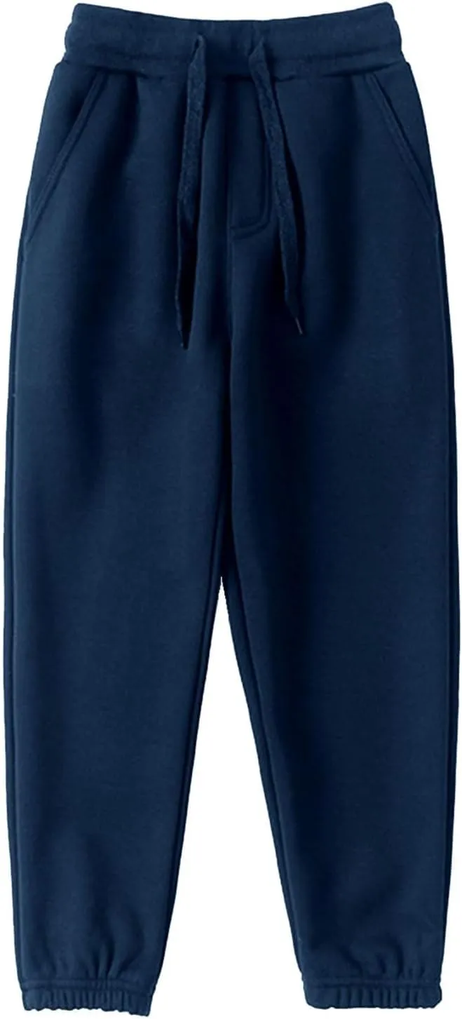 Toddler Sweatpants Boys Girls Casual Jogger Pants Unisex Pull on Jogger Sweatpants with Drawstring Pockets