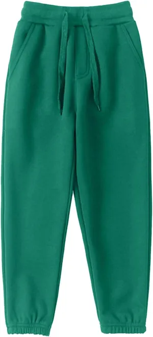 Toddler Sweatpants Boys Girls Casual Jogger Pants Unisex Pull on Jogger Sweatpants with Drawstring Pockets
