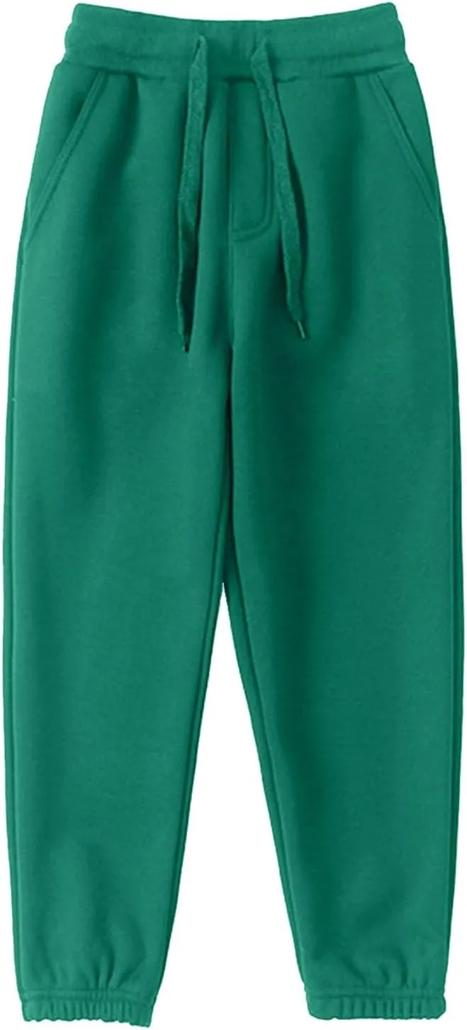 Toddler Sweatpants Boys Girls Casual Jogger Pants Unisex Pull on Jogger Sweatpants with Drawstring Pockets