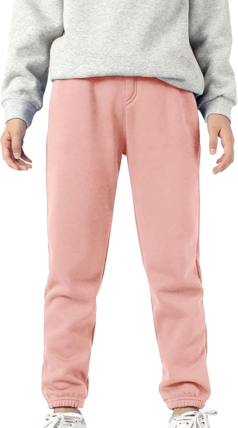 Toddler Sweatpants Boys Girls Casual Jogger Pants Unisex Pull on Jogger Sweatpants with Drawstring Pockets