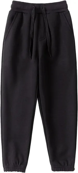 Toddler Sweatpants Boys Girls Casual Jogger Pants Unisex Pull on Jogger Sweatpants with Drawstring Pockets