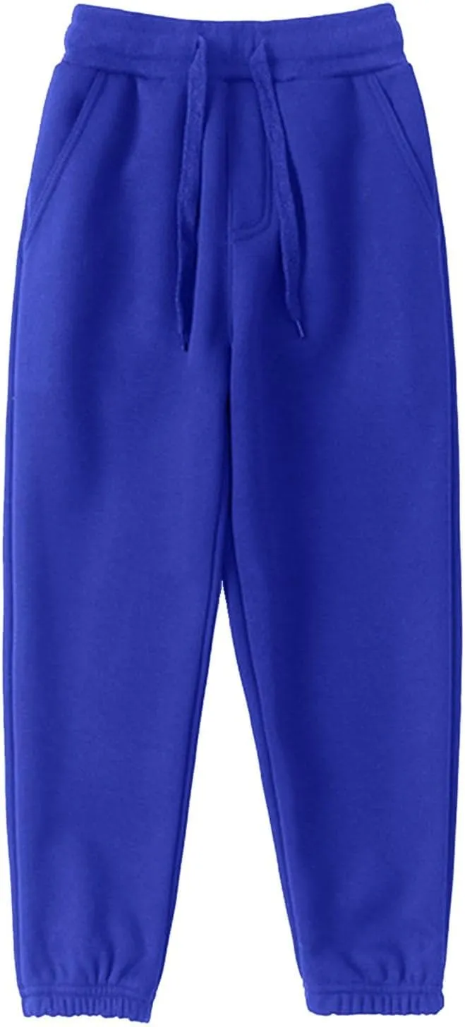Toddler Sweatpants Boys Girls Casual Jogger Pants Unisex Pull on Jogger Sweatpants with Drawstring Pockets