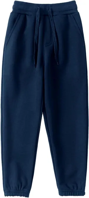 Toddler Sweatpants Boys Girls Casual Jogger Pants Unisex Pull on Jogger Sweatpants with Drawstring Pockets