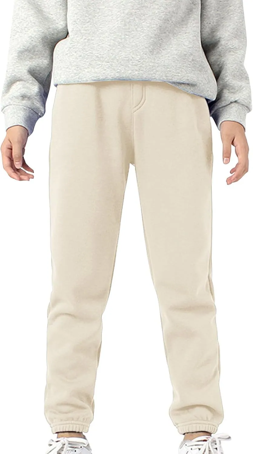 Toddler Sweatpants Boys Girls Casual Jogger Pants Unisex Pull on Jogger Sweatpants with Drawstring Pockets