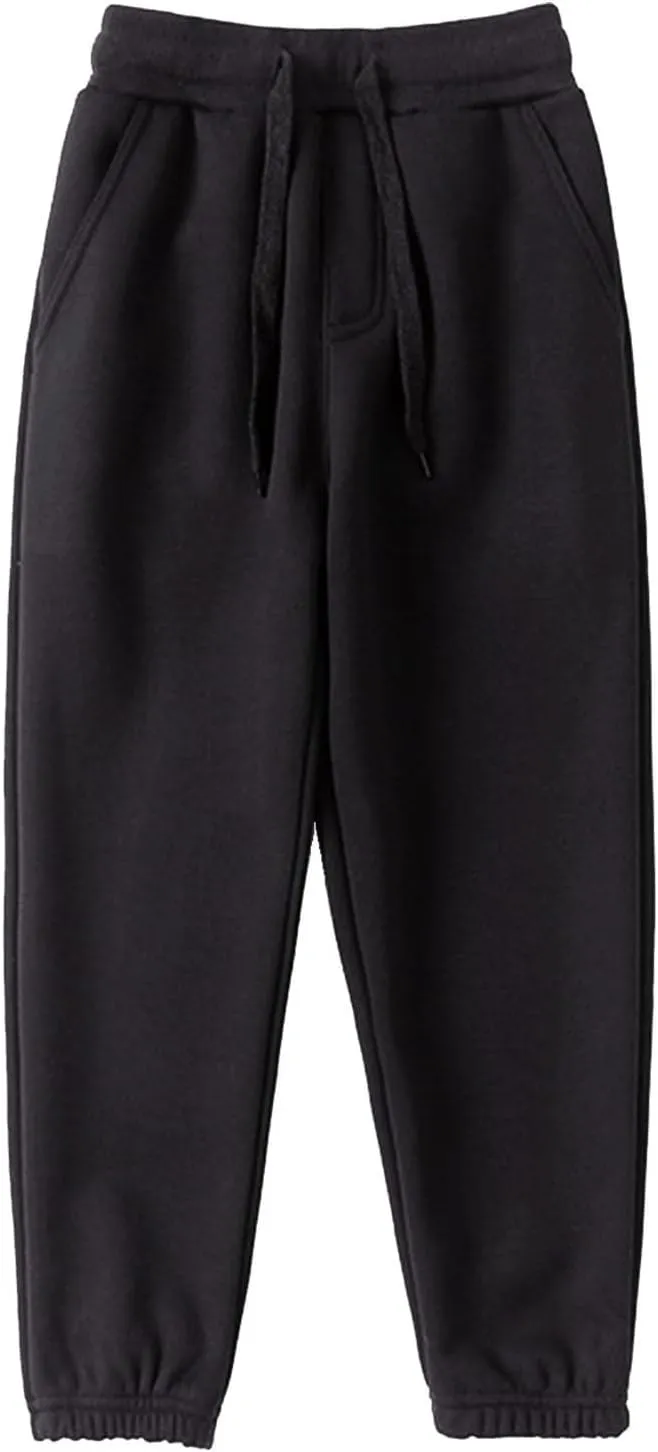 Toddler Sweatpants Boys Girls Casual Jogger Pants Unisex Pull on Jogger Sweatpants with Drawstring Pockets