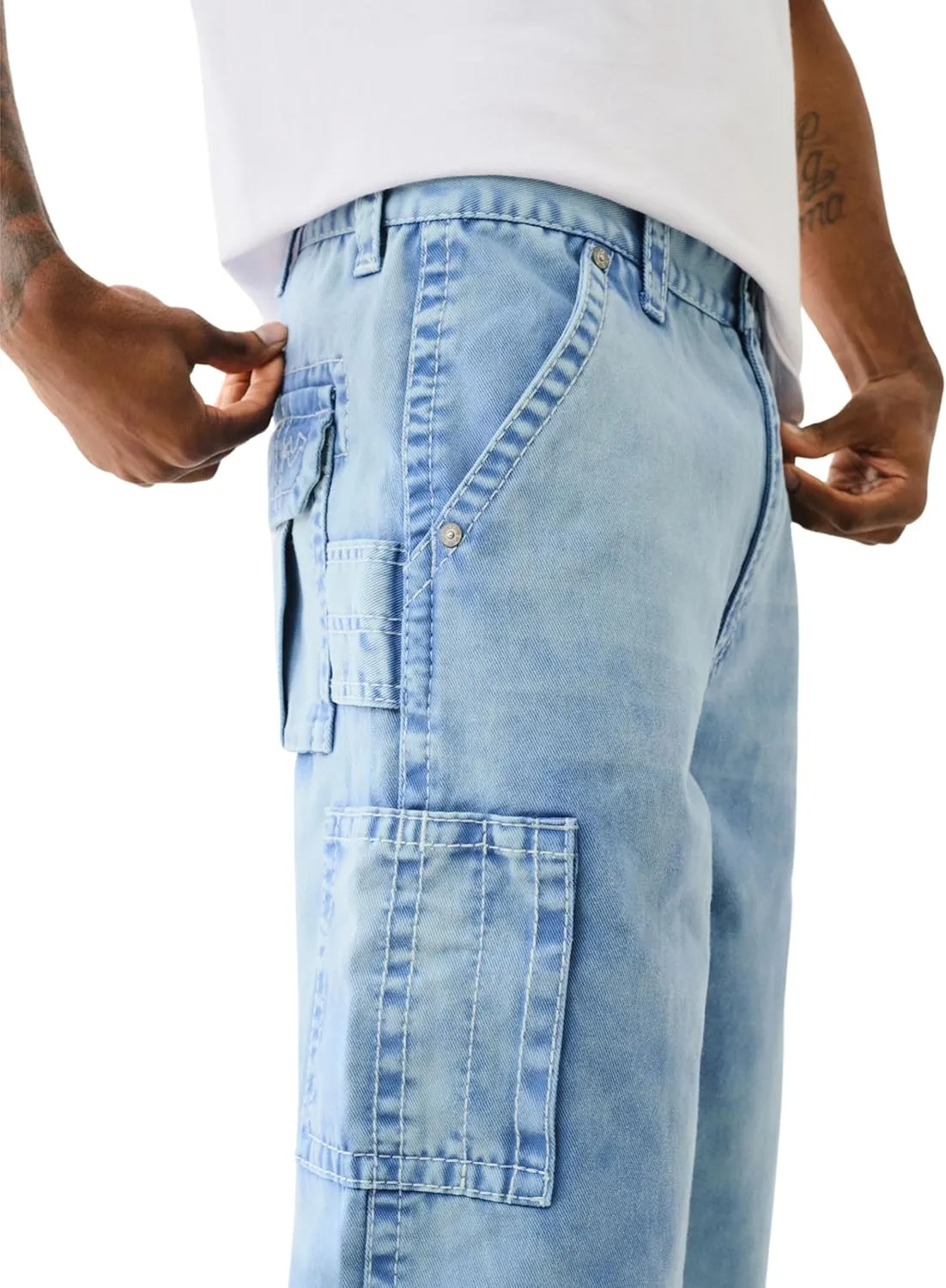 True Religion Men's Big T Utility Cargo Pants