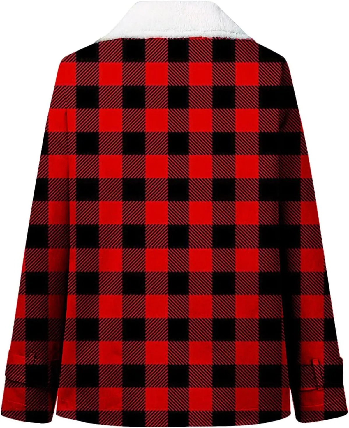 Winter Coats for Women 2023,Fuzzy Fleece Lined Sherpa Jacket Lapel Button Down Long Warm Parka Outerwear
