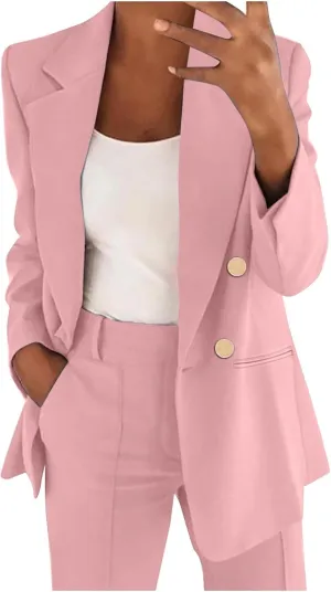 Women Blazers for Work Casual Business for Women Blazer Crop Dressy Fall Winter Jackets Loose Herringbone Top