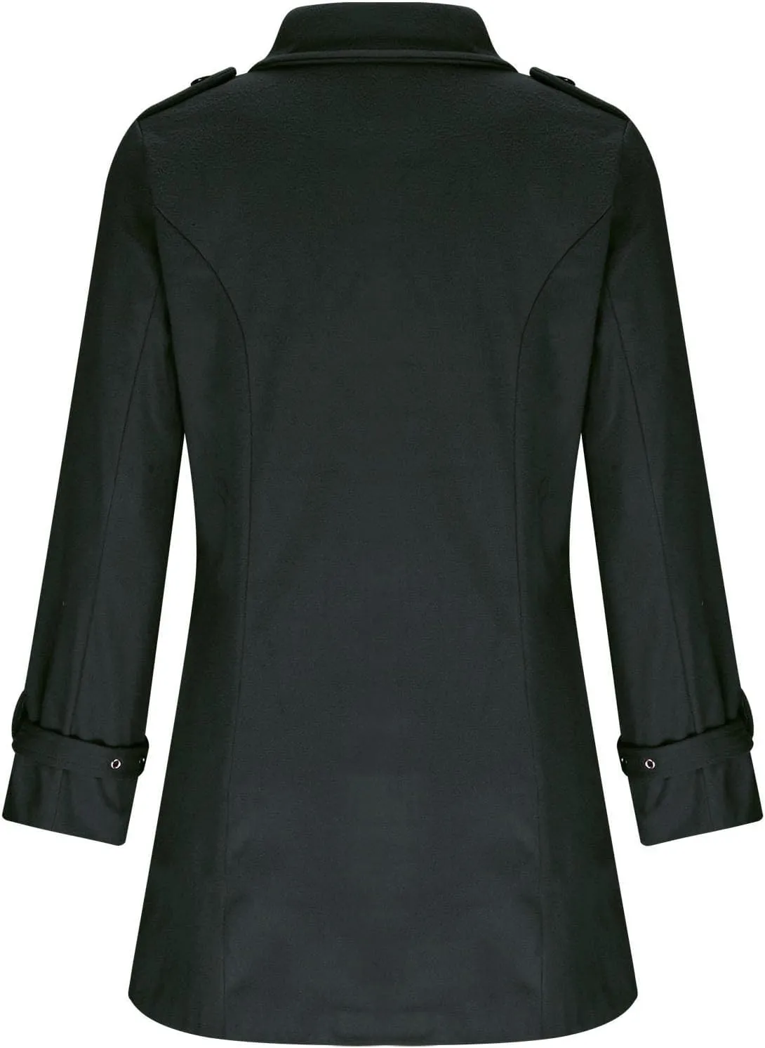 Women Trench Coat Winter Slim Outerwear Casual Classic Lapel Overcoats Elegant Double-Breasted Jackets
