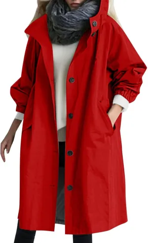 Women's 2025 Plaid Shacket Jacket Casual Button Wool Blend Winter Tartan Trench Coat With Pockets