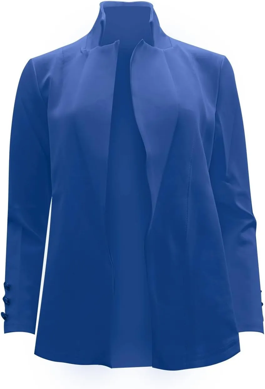 Women's Blazers & Suit Jackets Business Women Cardigan Buttonn Cute Winter Cardigan Fitted Herringbone Tops