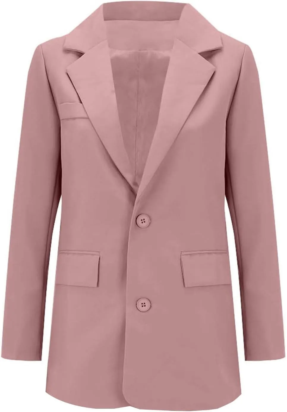 Women's Blazers & Suit Jackets Work Womens Top Buttonn Causal Lightweight Coat Fit It With Pockets Cardigan
