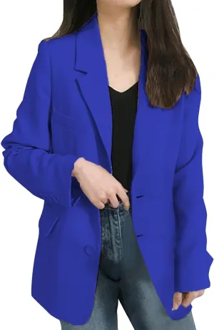 Womens Blazers for Work Casual Business Women Jacket Open Front Causal Novelty Top Baggy With Pockets Blazers