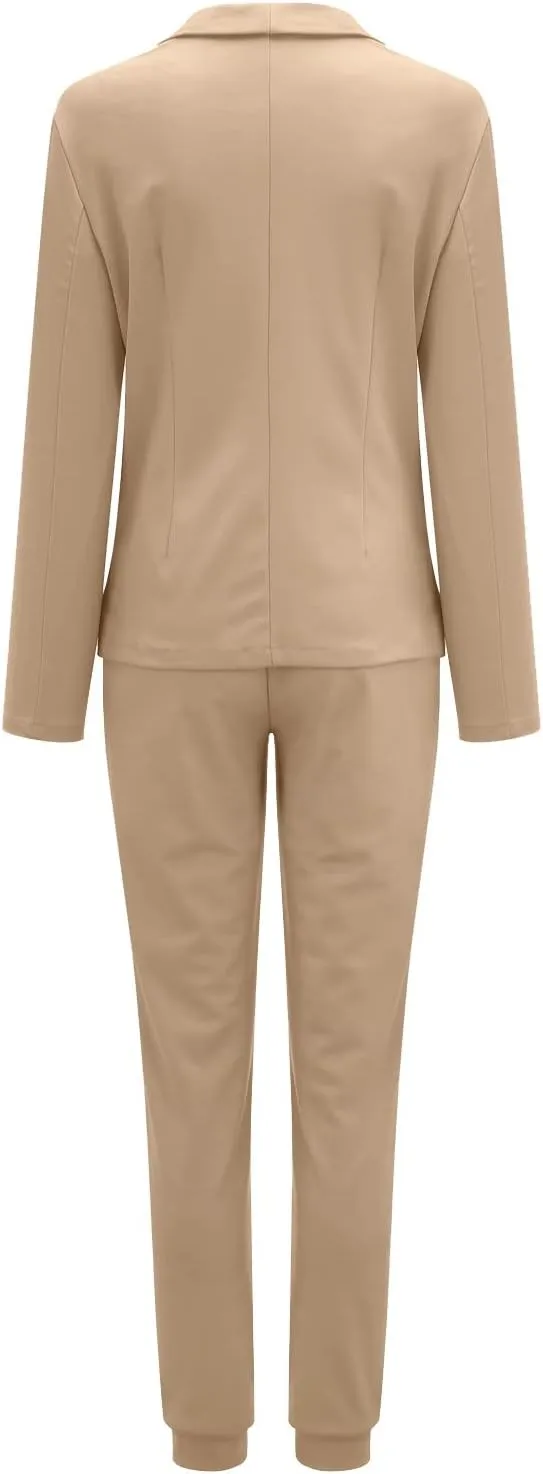 Womens Blazers for Work Casual Tweed Ladies Blazer Open Front Work Novelty Blazers Pluse Size Oversized Suit