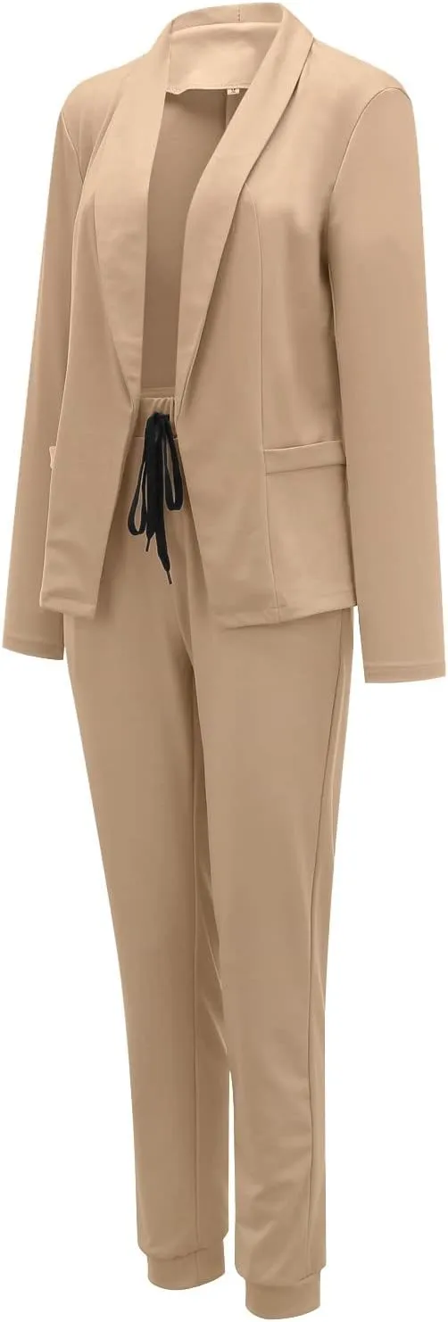 Womens Blazers for Work Casual Tweed Ladies Blazer Open Front Work Novelty Blazers Pluse Size Oversized Suit