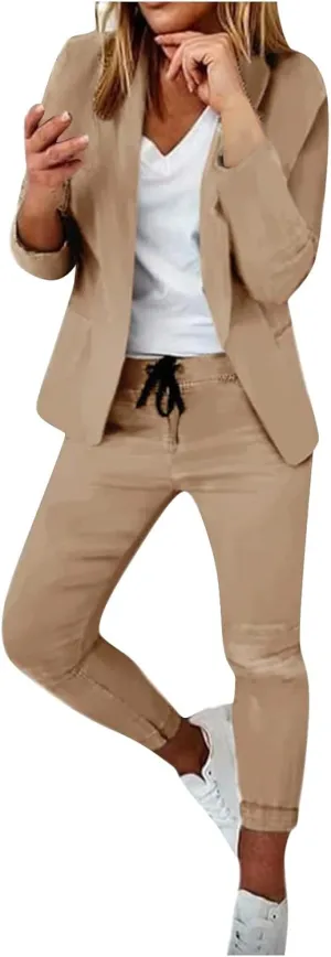 Womens Blazers for Work Casual Tweed Ladies Blazer Open Front Work Novelty Blazers Pluse Size Oversized Suit