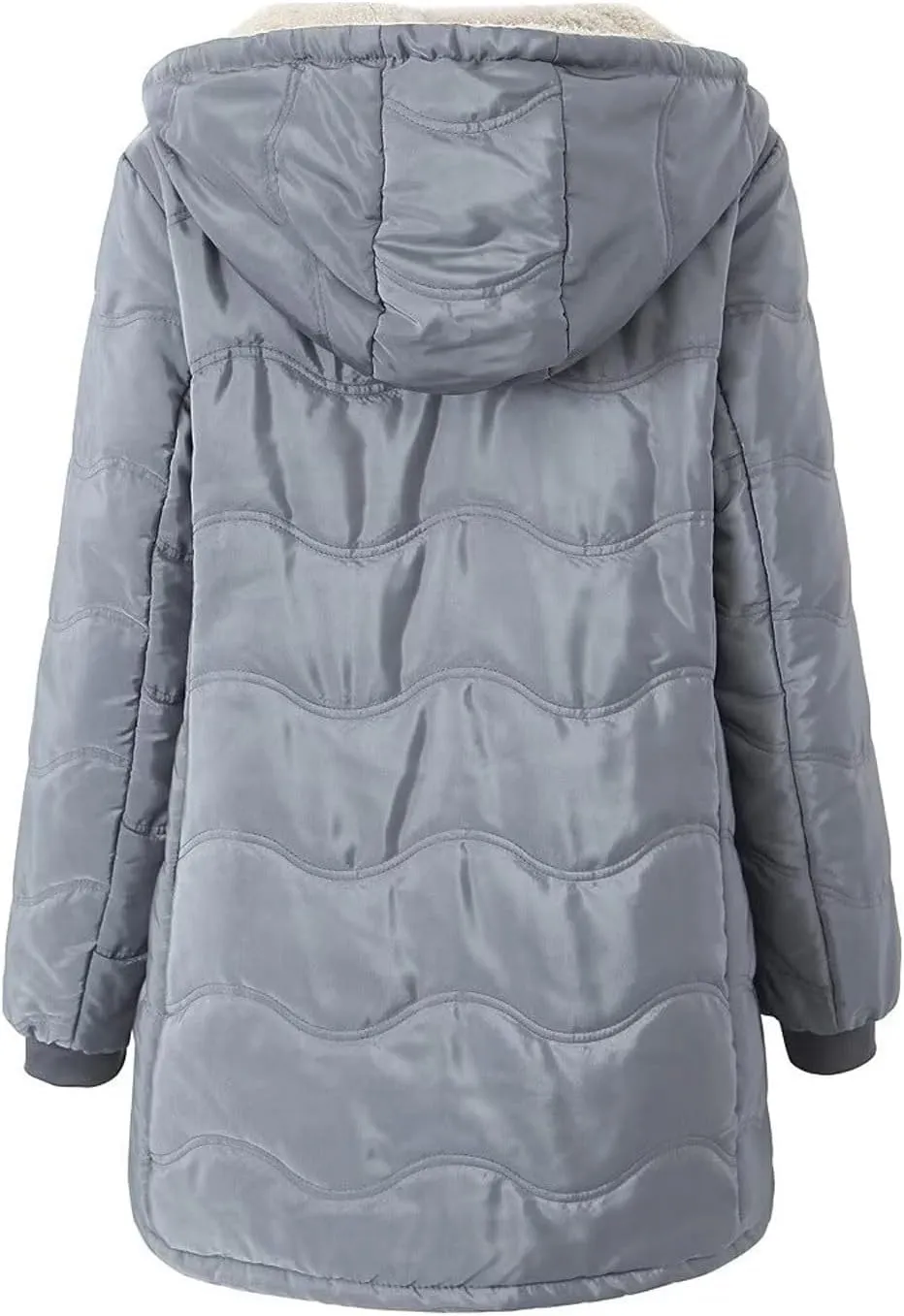 Women's Checked Lamb Velvet Jacket Casual Slim Fit Zipper Solid Color Keep Warm Women's Outdoor Recreation