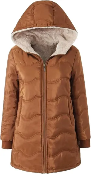 Women's Checked Lamb Velvet Jacket Casual Slim Fit Zipper Solid Color Keep Warm Women's Outdoor Recreation